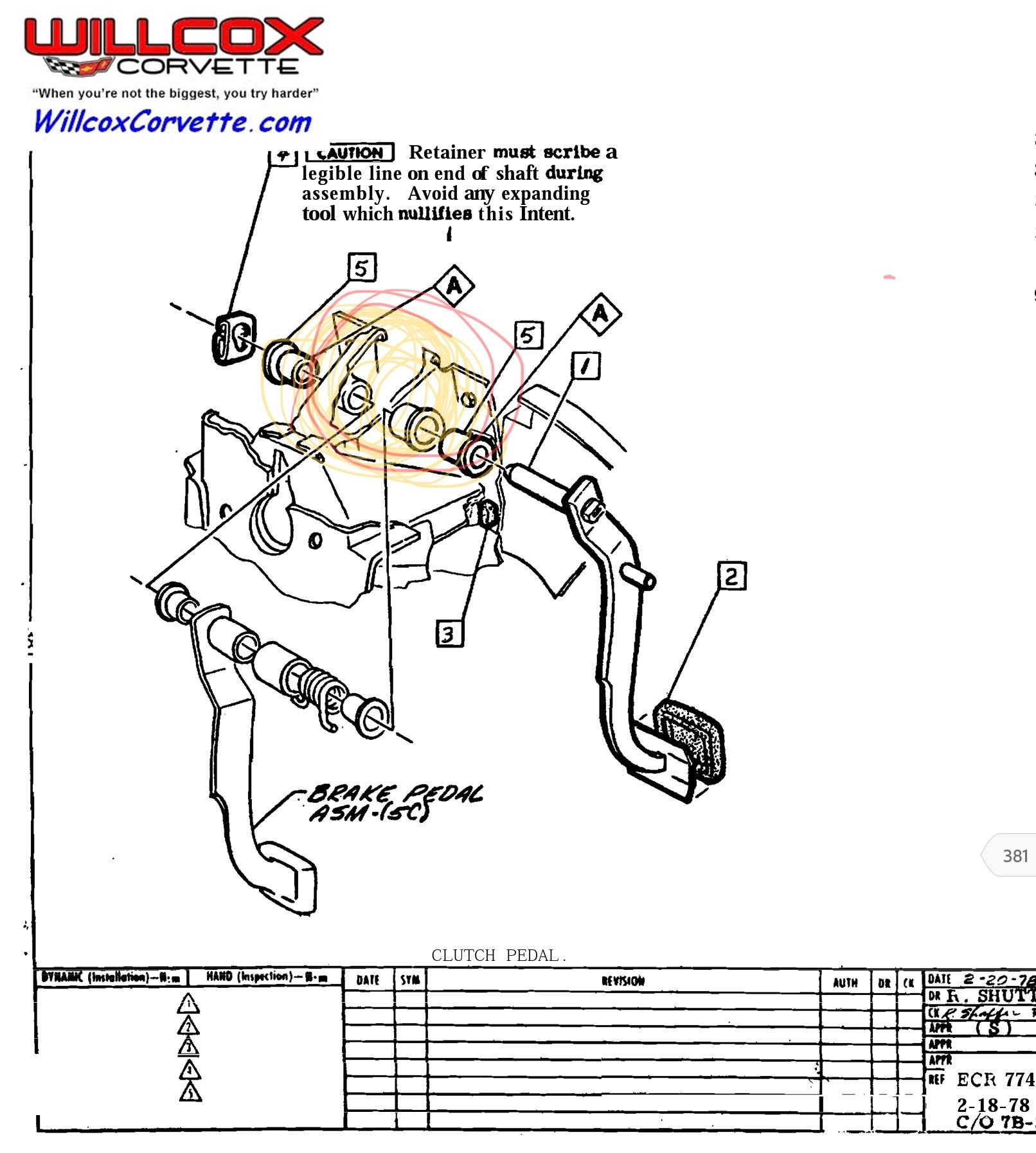 Technique to lube squeaky clutch pedal? CorvetteForum Chevrolet