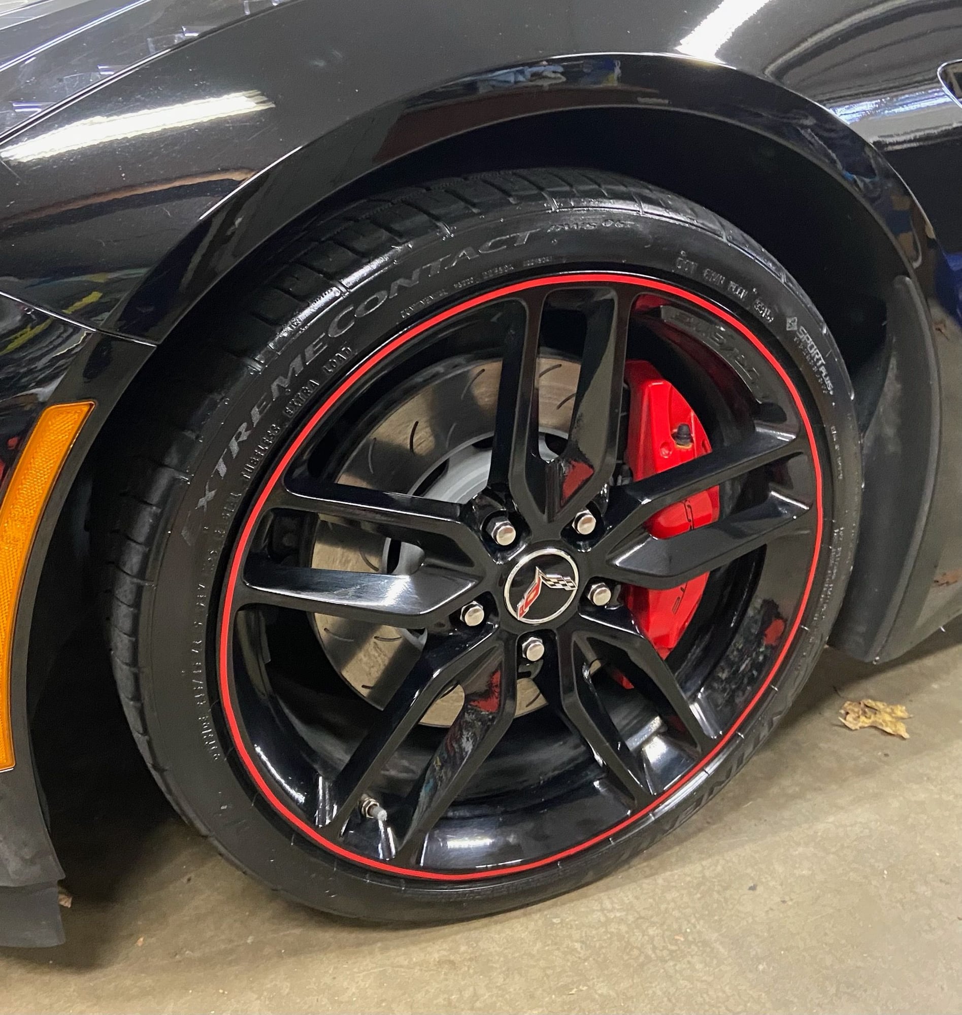 What specific color is the red stripe on C7 Wheels? - CorvetteForum ...