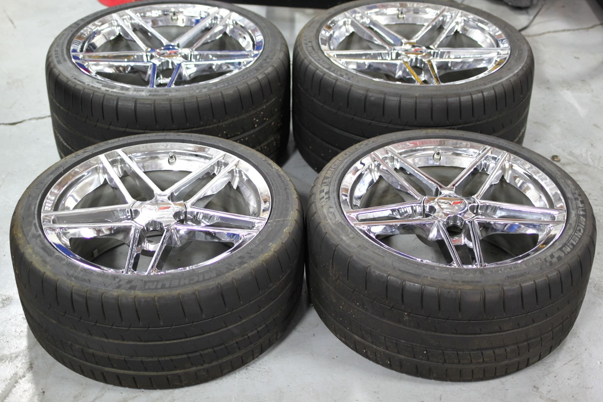 FS (For Sale) C6 Z06 OEM Chrome Wheels w/ Tires(SF Bay Area