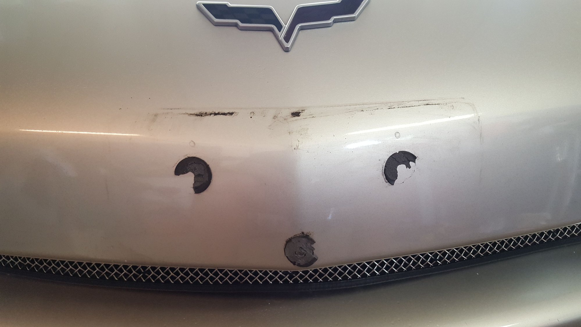 2002 corvette front license plate bracket