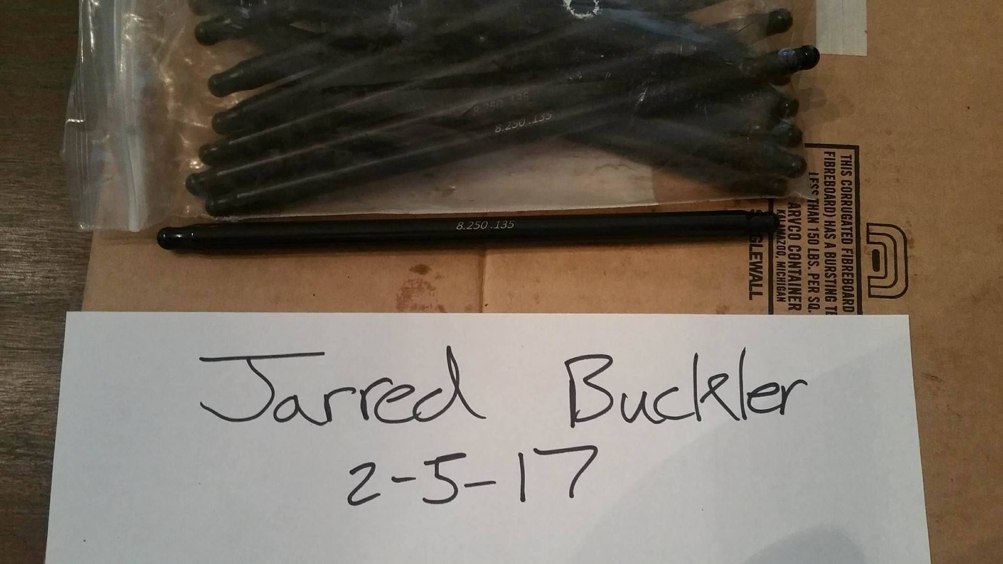 Johnson lifters, Trend Pushrods, LS7 rockers w/ trunion upgrade