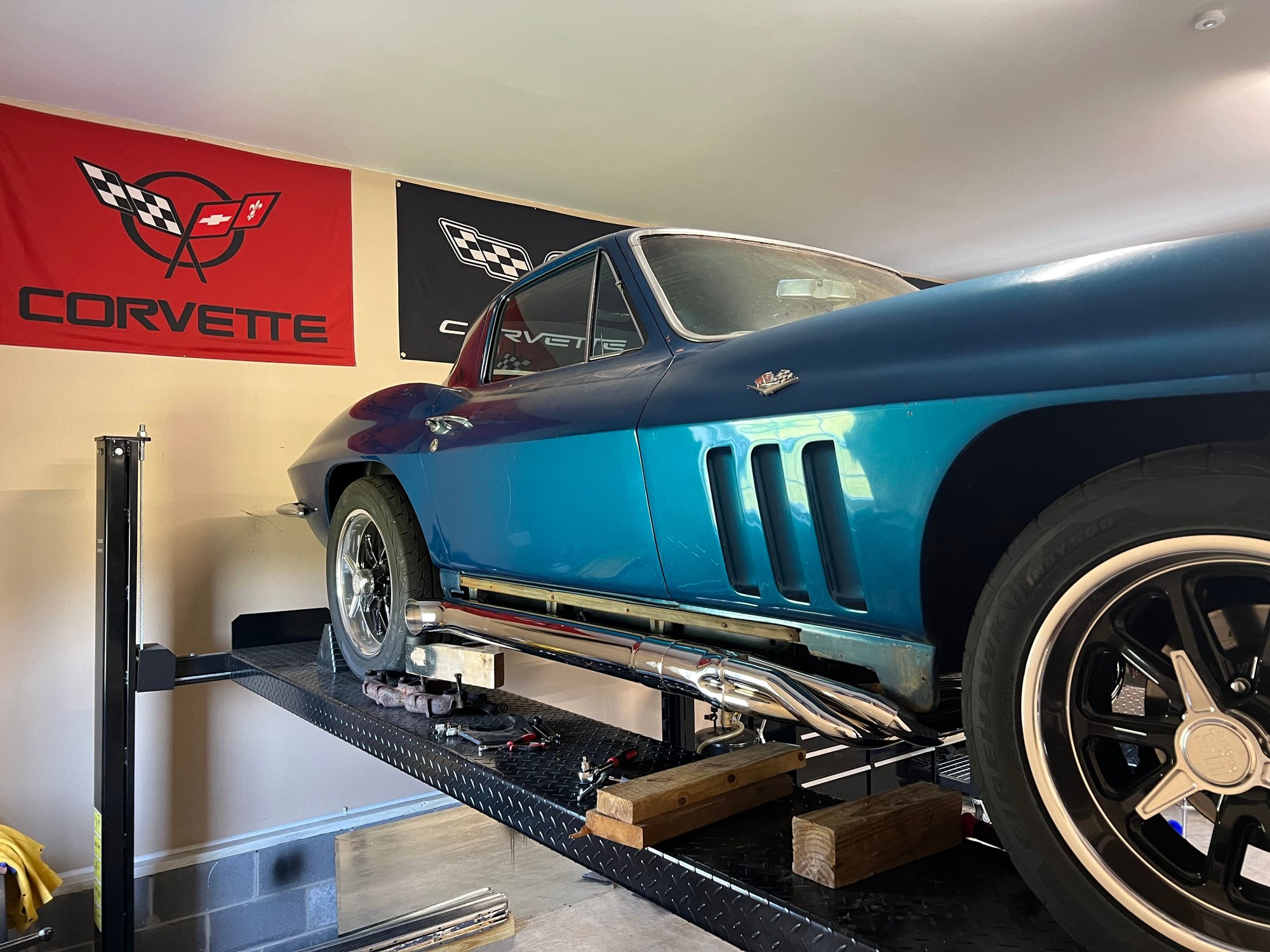 C2 Dougs Headers & Side Pipes Install CorvetteForum Chevrolet