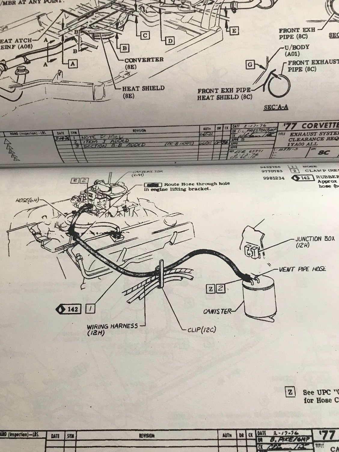 Vacuum Hose for Cruise Control connected to EVAP canister and brake