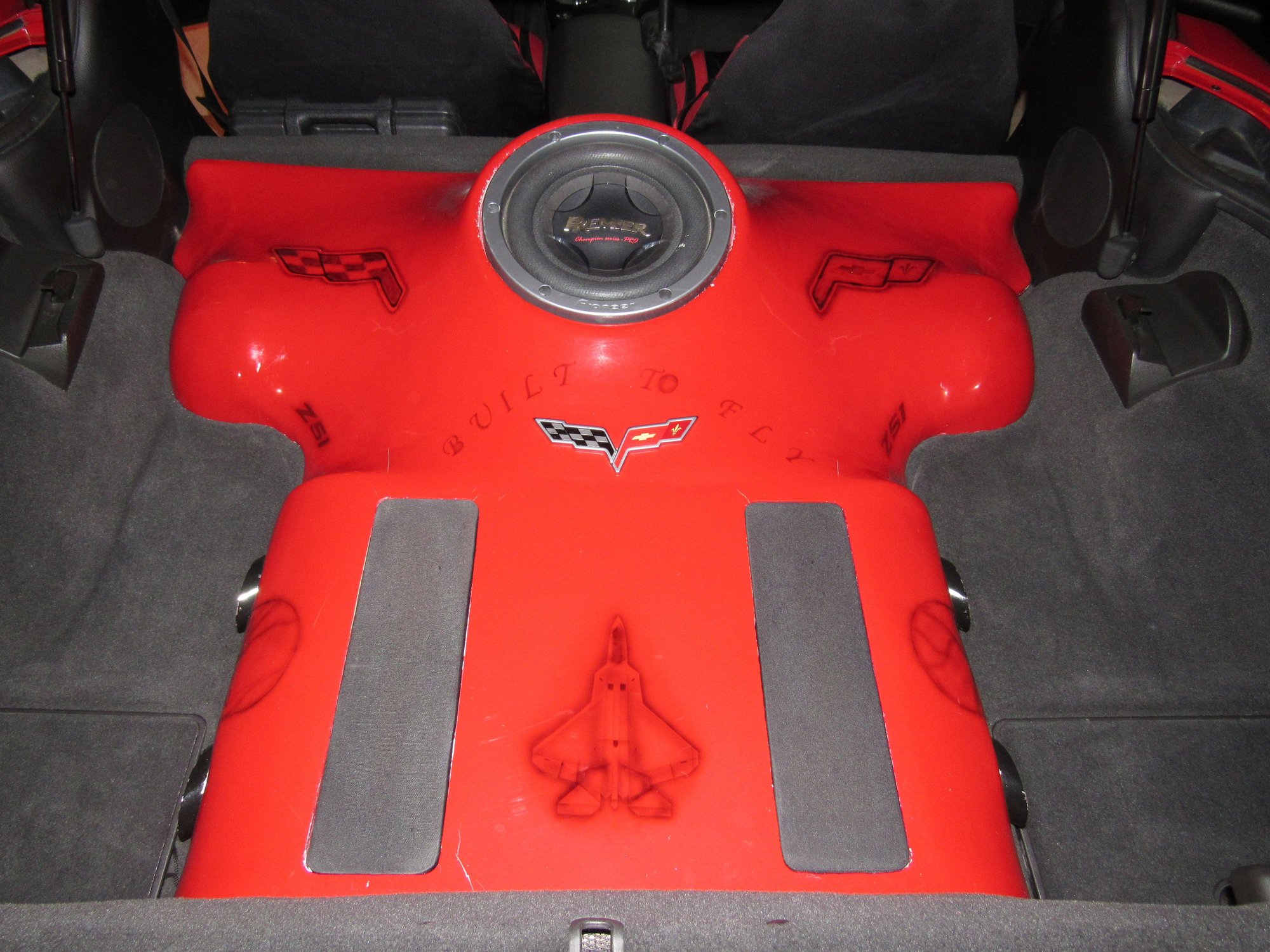 Custom Fiberglass Sub Box w/ woofer & amp 800 OBO DFW