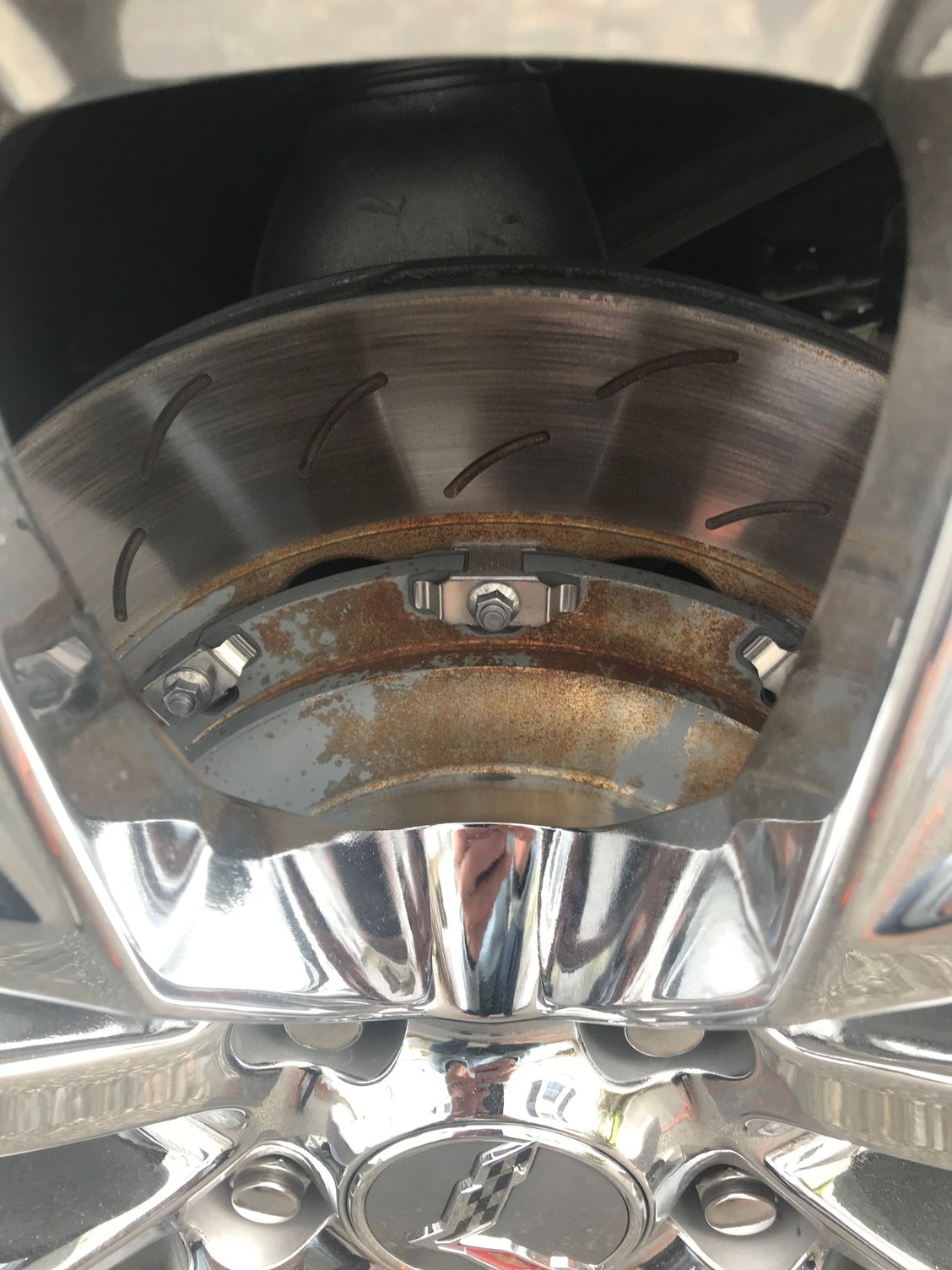 GS rear rotor hat rust CorvetteForum Chevrolet Corvette Forum