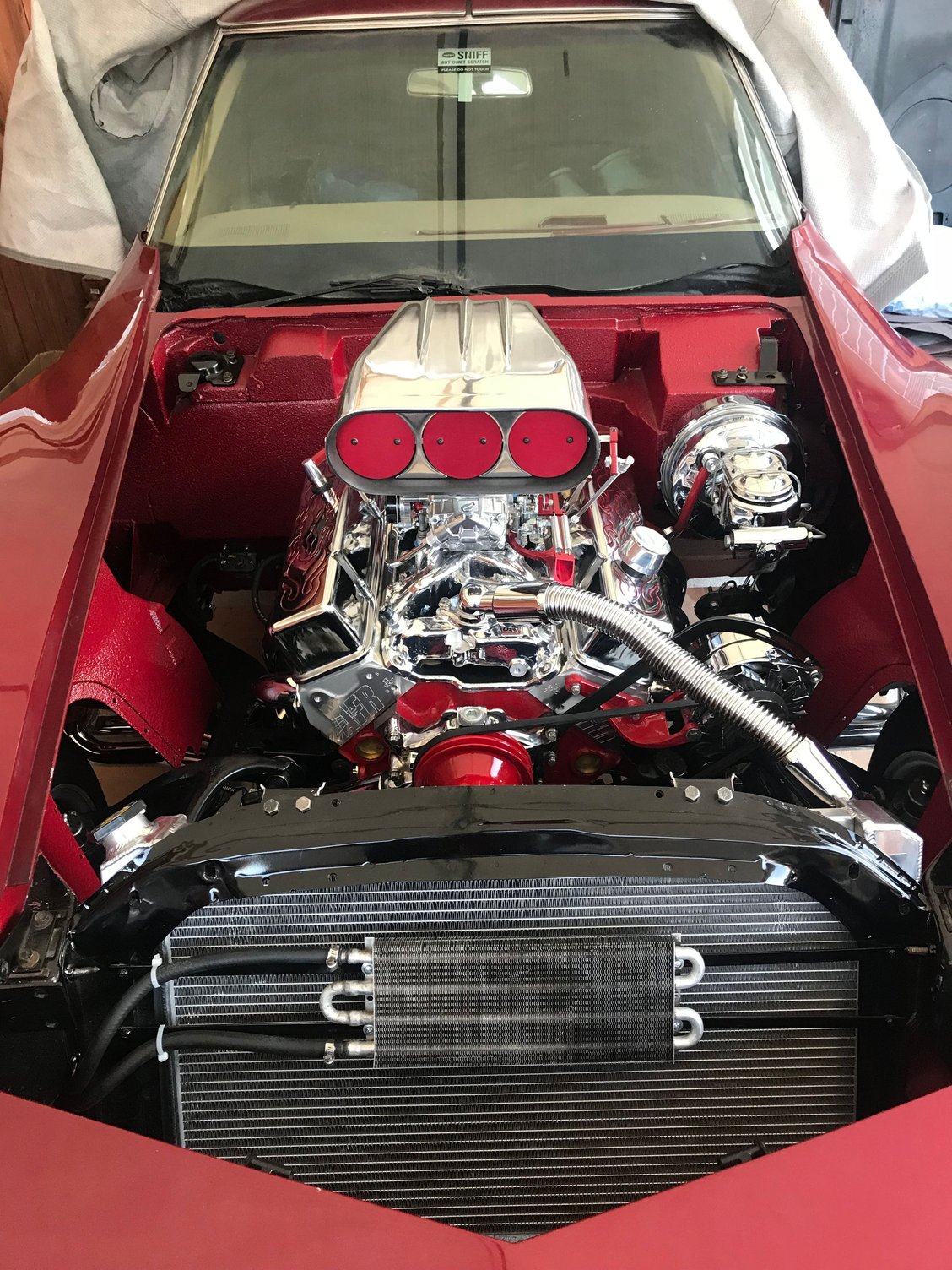 1974 with Raptor Liner Engine Bay CorvetteForum Chevrolet Corvette