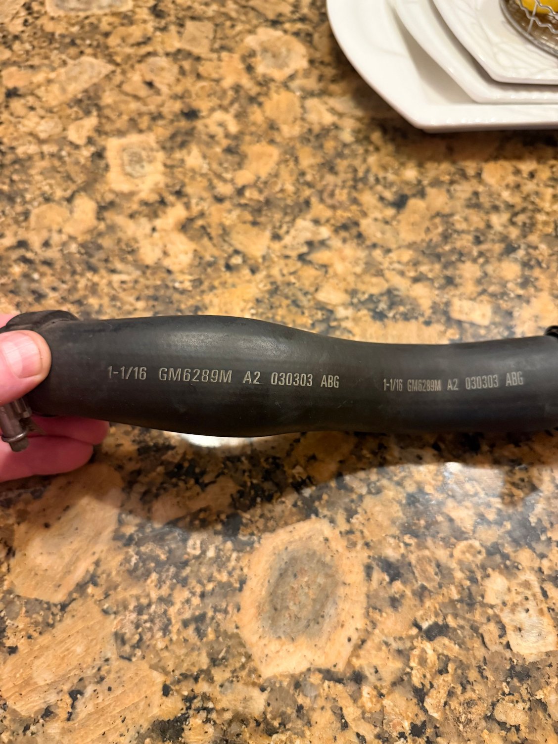 So this is the filler hose I received. The numbers do not match the part number from the service bulletin. Does this look like I got the wrong part? Is 1 1/16 the right size as well?