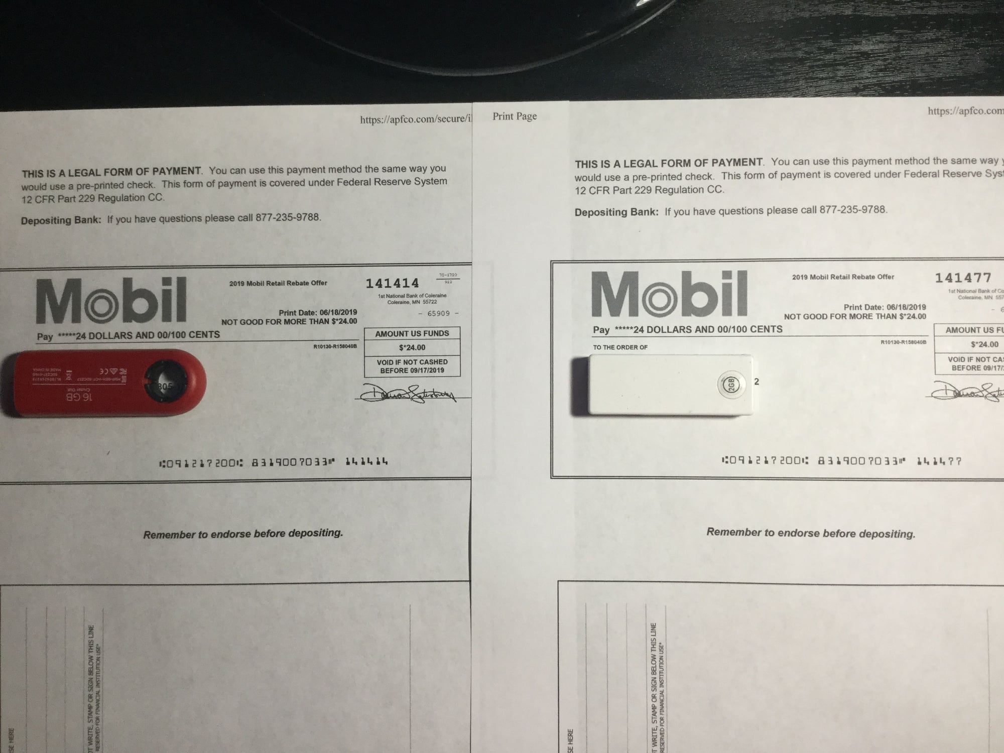 Got My Two Mobil1 Rebates In Five Days Damn That s Fast 