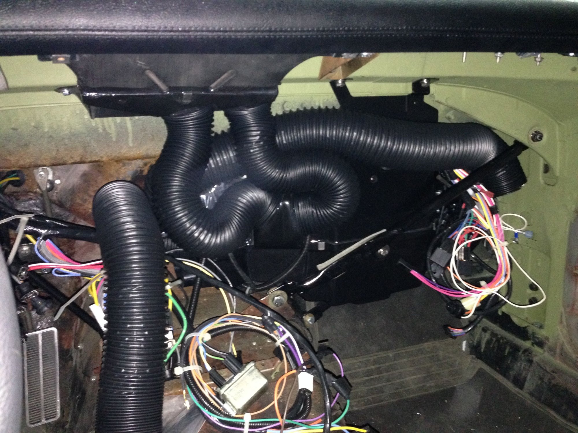 Vintage Air duct routing CorvetteForum Chevrolet Corvette Forum