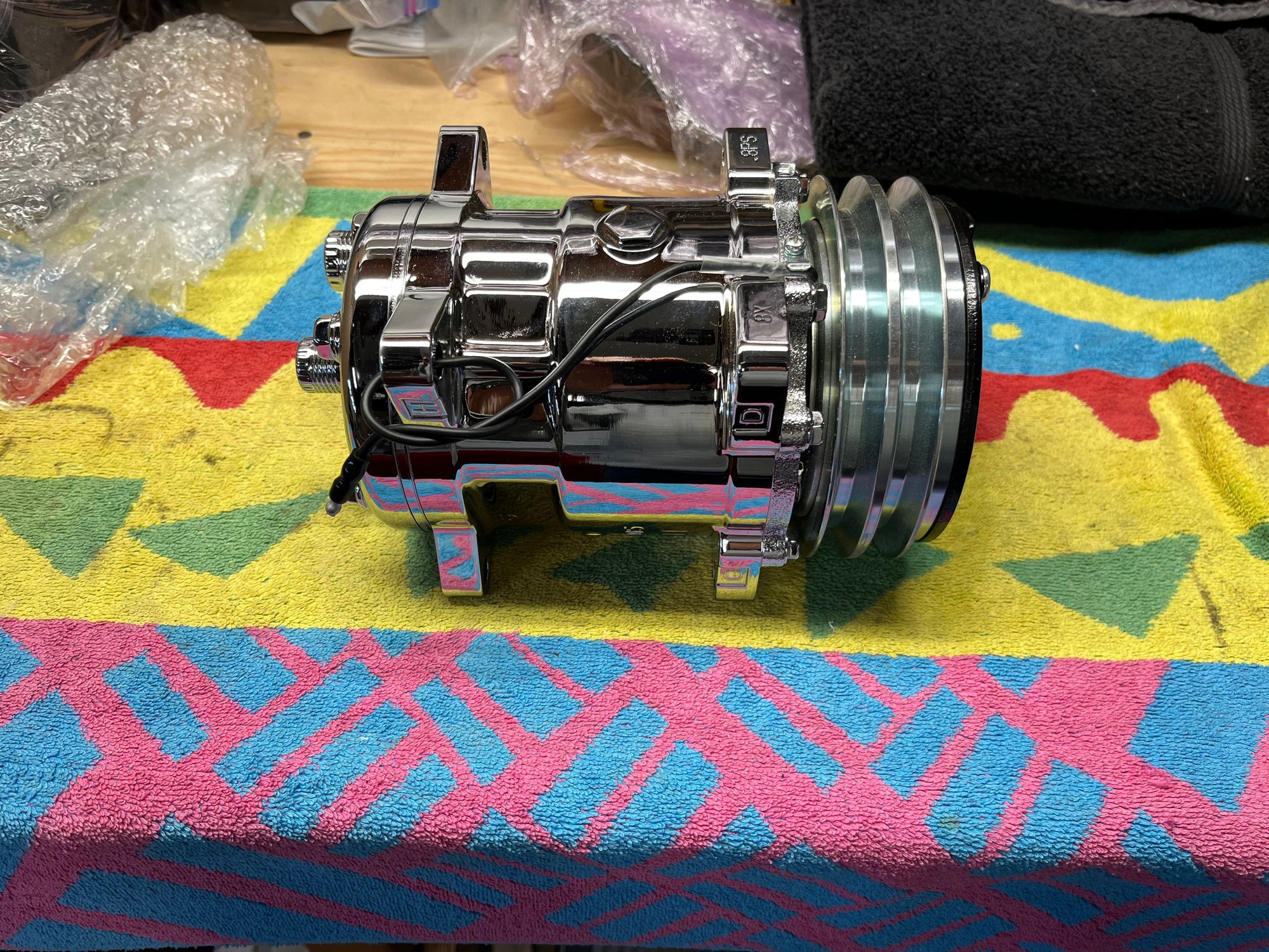FS (For Sale) New Chrome Sanden AC Compressor - CorvetteForum ...