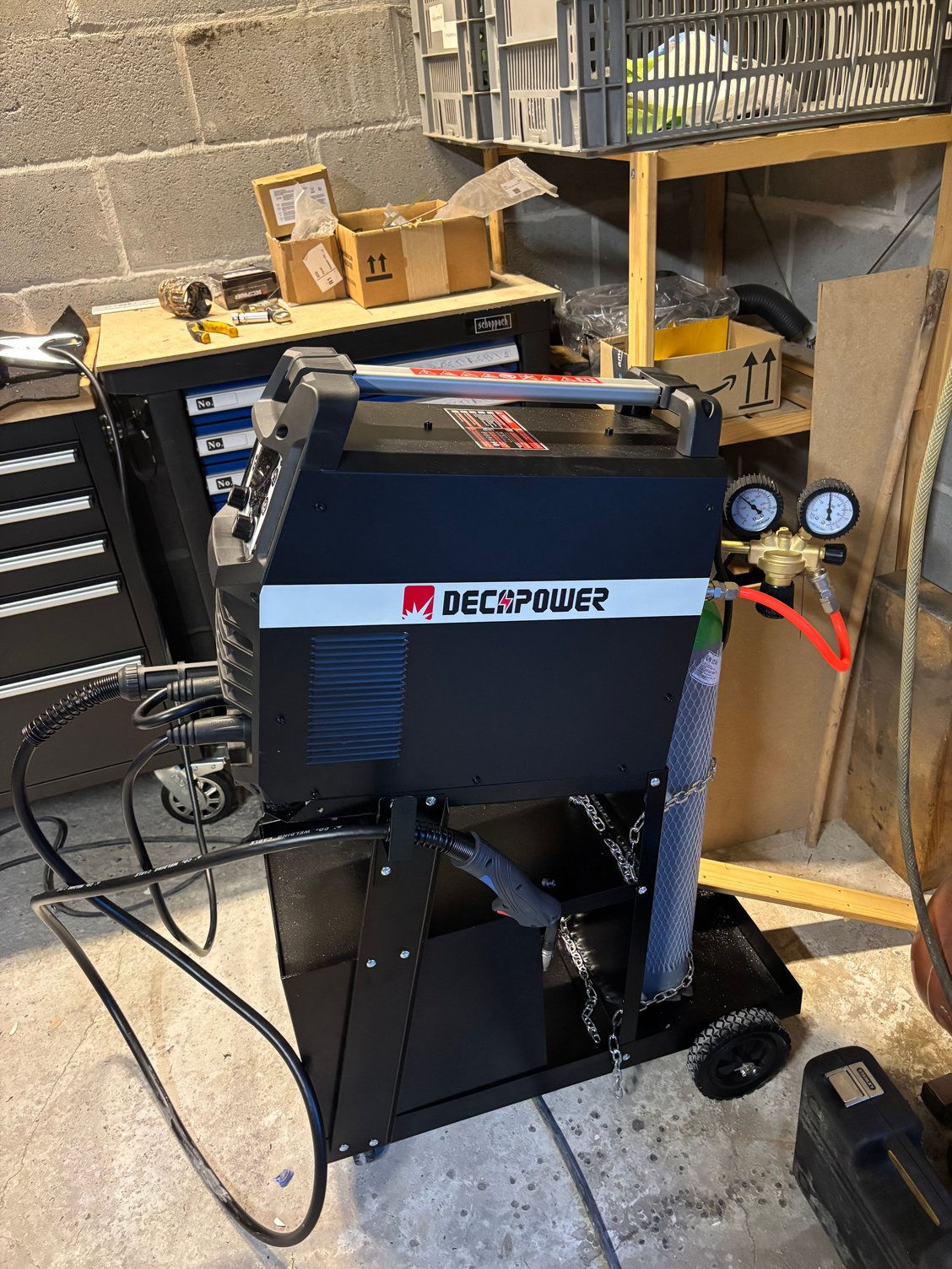 A Decapower 6-in-1.   That includes plasma cutter. 