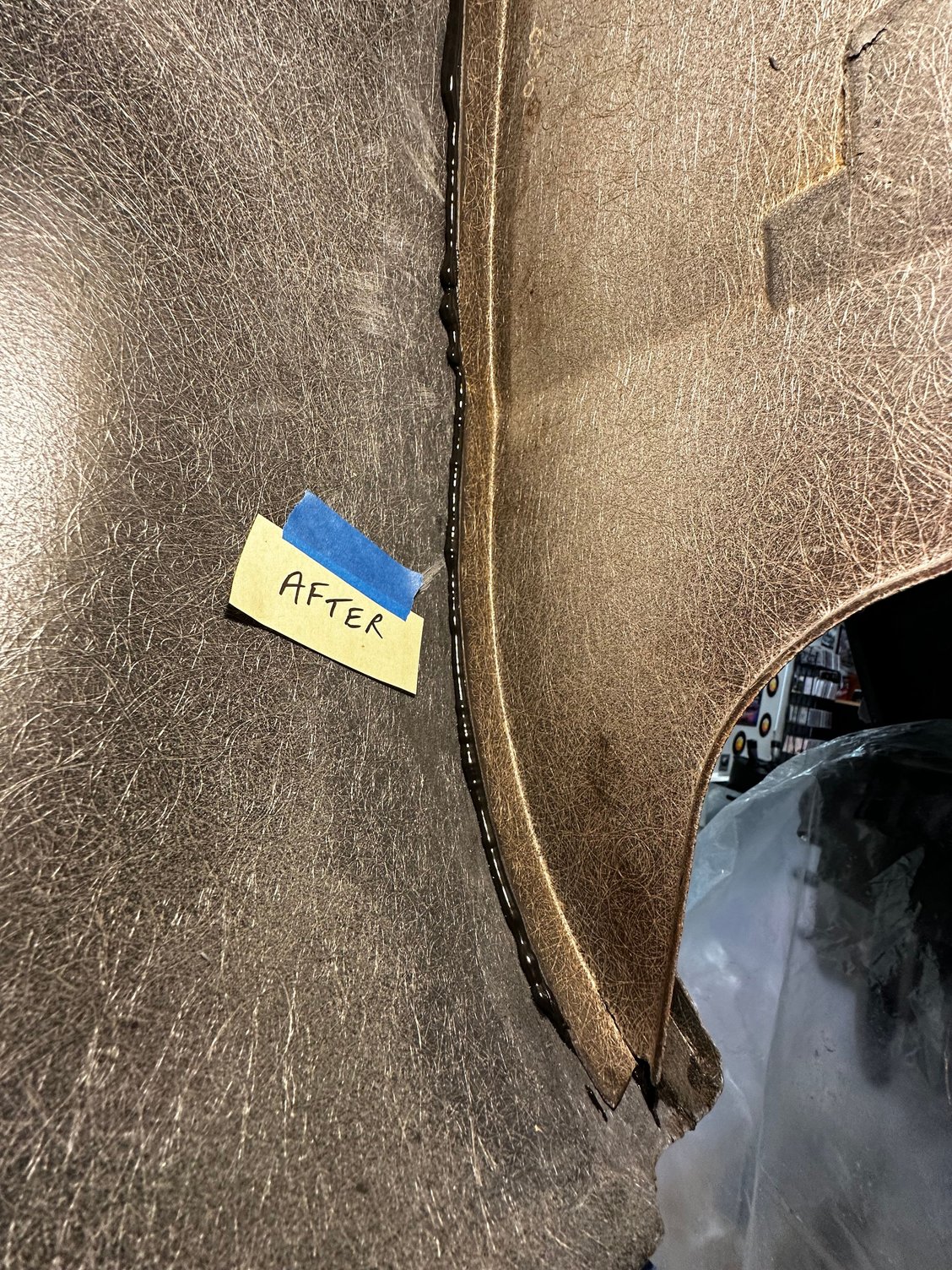 1969 LH Rear Splash Shield Repair CorvetteForum Chevrolet Corvette