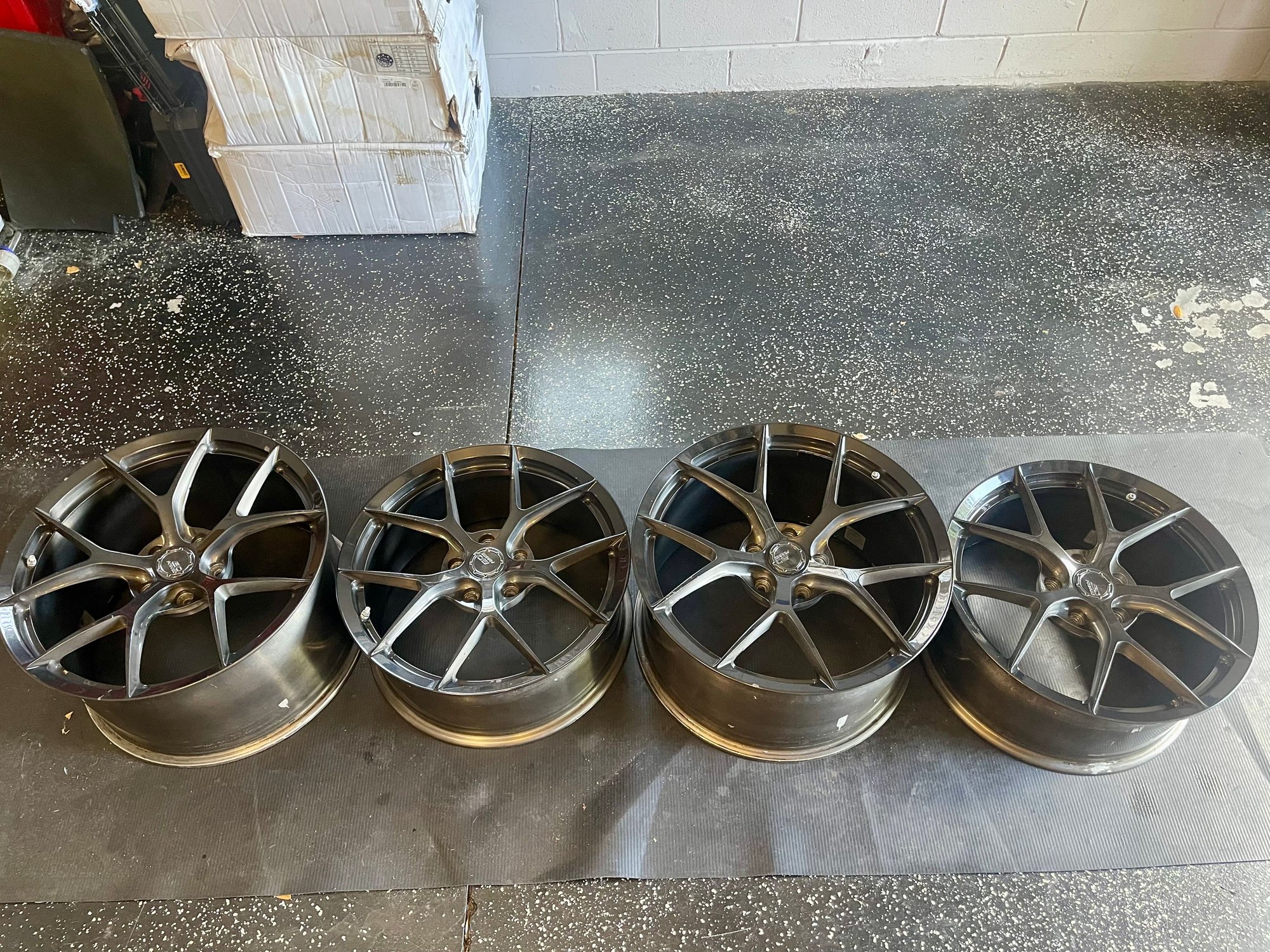 FS (For Sale) FL: BC Forged KL01 Wheel set OE sizes in Dark Brushed ...