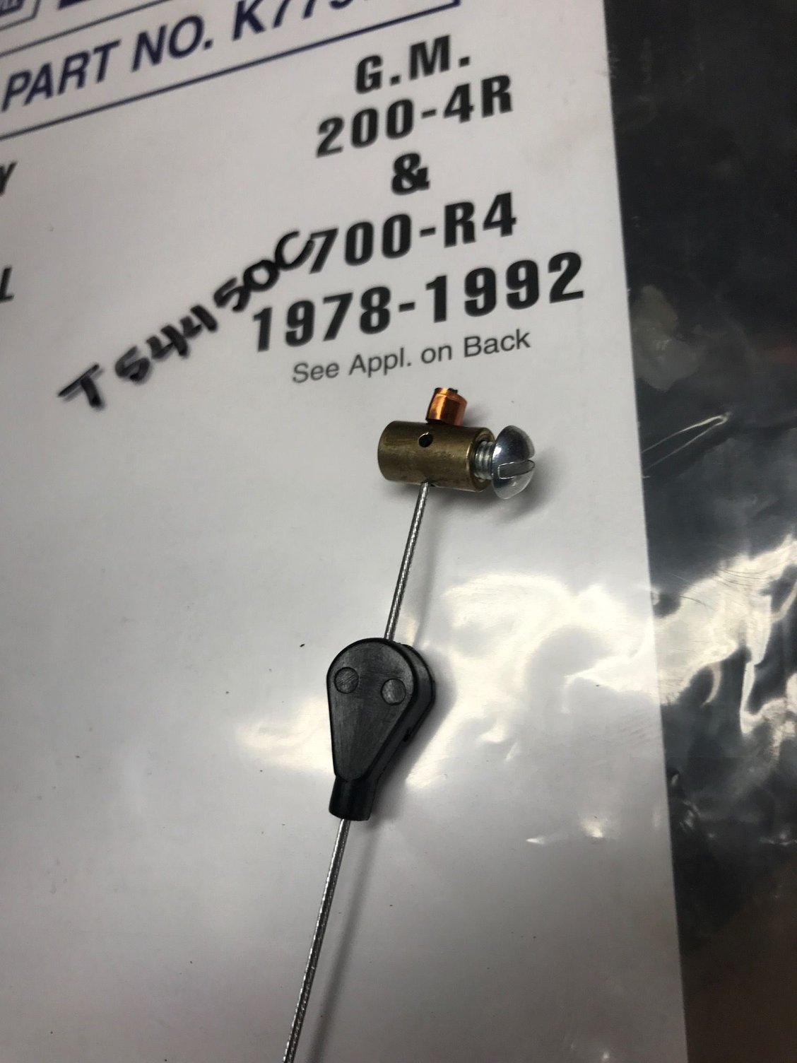 Quadrajet TV cable connection question th350 kickdown connection