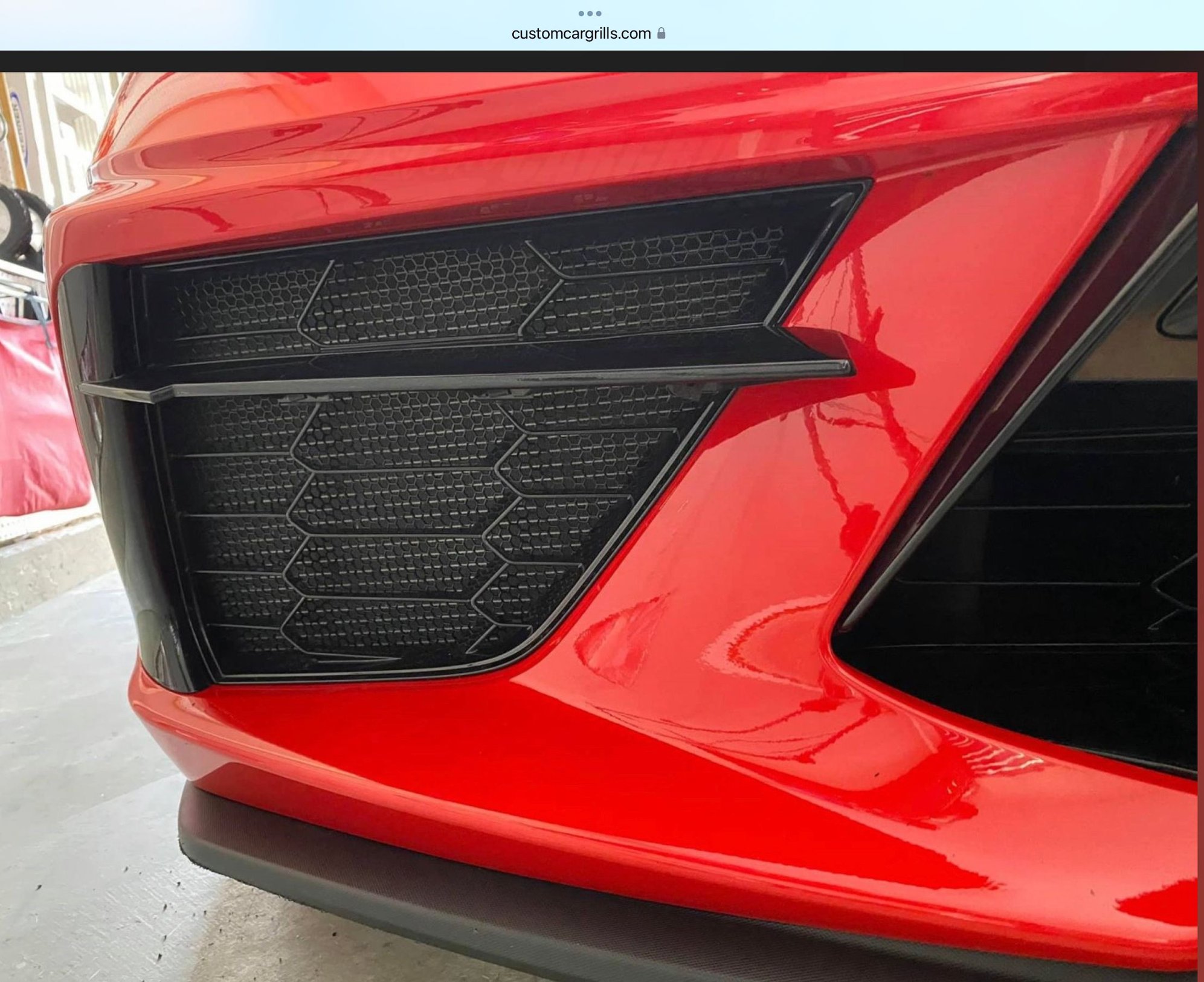 FS (For Sale) Custom Car Grills 2 Pc Front Condenser Screens (NEW