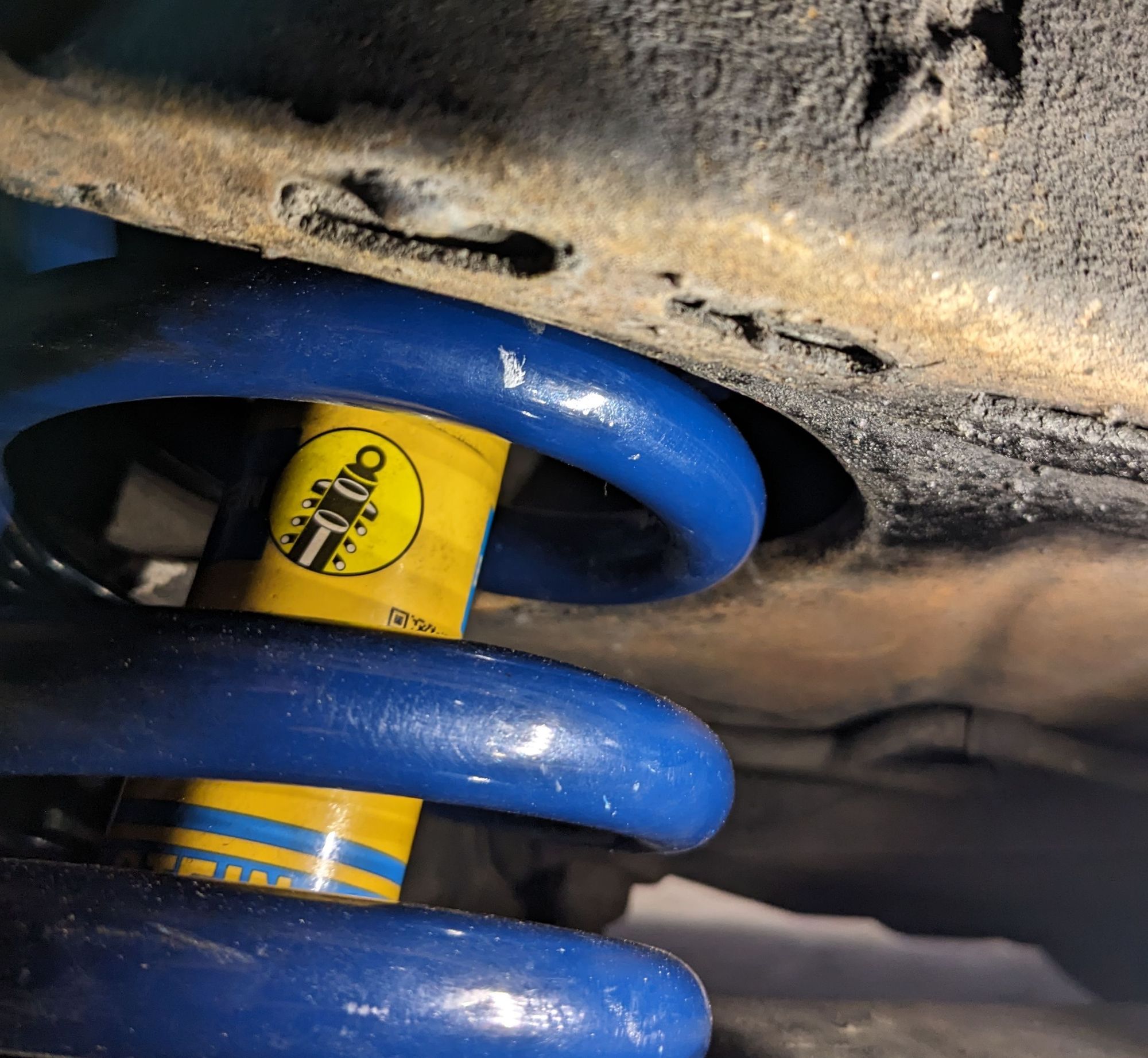 Coil spring binding on frame can't figure out why CorvetteForum Chevrolet Corvette Forum