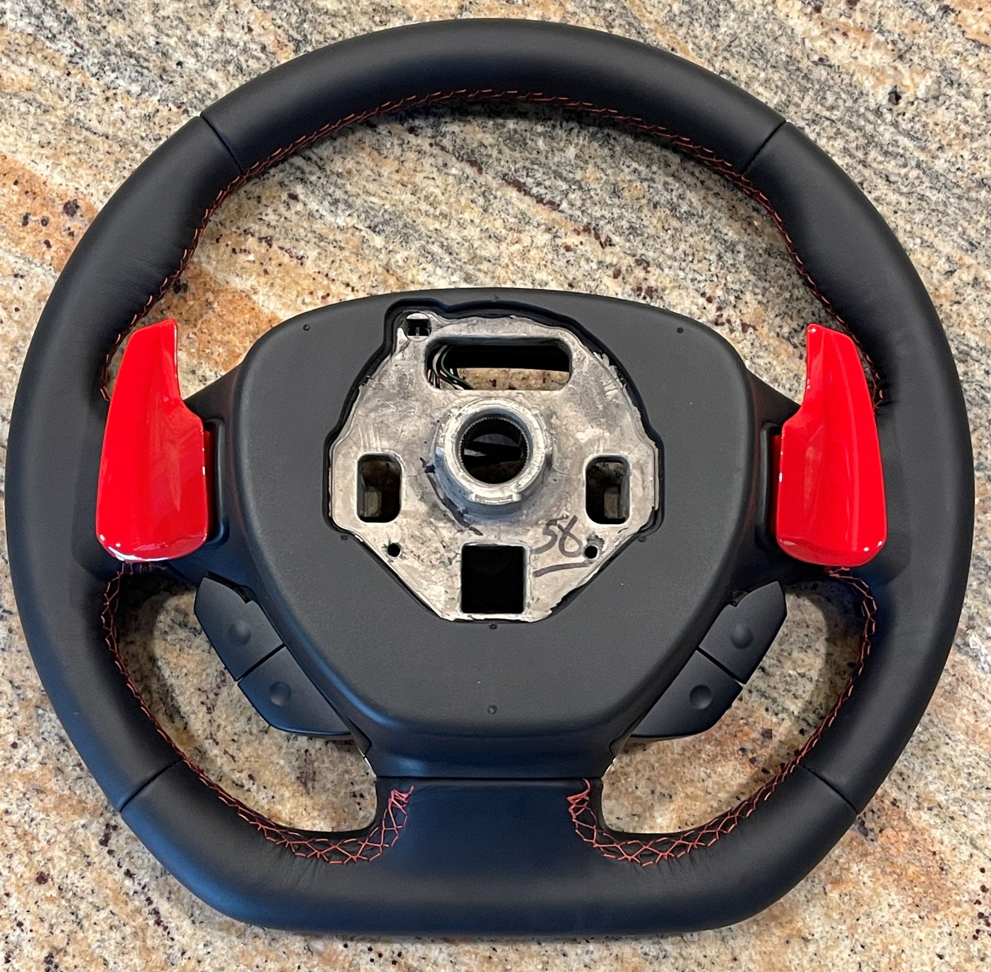 FS (For Sale) Brand new OEM Z06 steering wheel w/red stitching