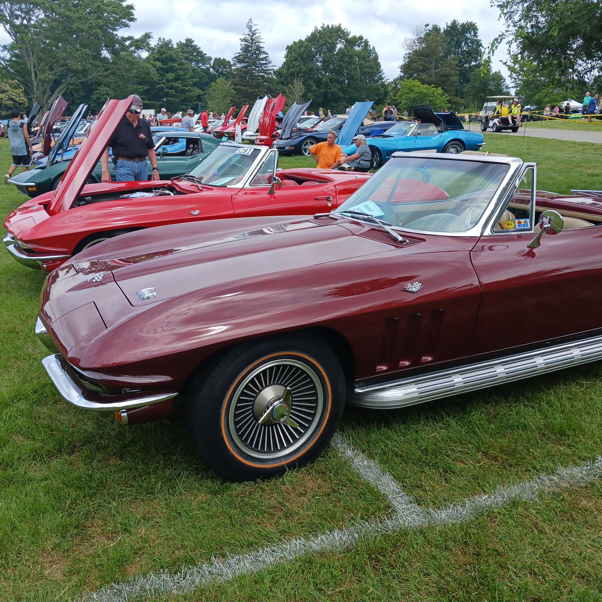 Endicott car show, 50th anniversary CorvetteForum Chevrolet