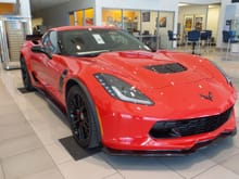 March 24, 2015, showroom floor.  Z06 has been on floor for only a few days attracting many visitors.