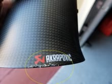 Damaged in shipping Akrapovic C7 Exhaust