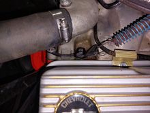Yellowish residue on the intake at thermostat housing. ????