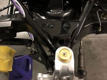 the new A-arms and suspension installed