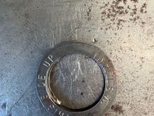 Spacer under spring appears to have damage from the damper.