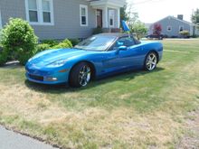 Parked on my front lawn while 22 club member's Vettes were in my yard.