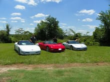 Three Guys with Vettes