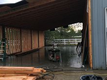 Still pouring rain