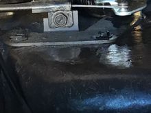 Behind glove box