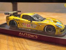 Autoart 1/18 scale C6.R plain body version custom made with 2008 Le Mans livery.