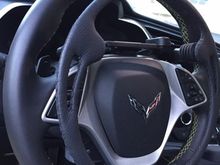 Side view of hand controls