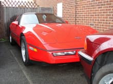 My 1990 Red Corvette C4