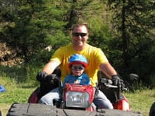 my son-in-law &amp; #3 grandson while camping in Montana's Little Belt Mountains 2013