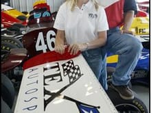 Son Tim and wife Sandy, Texas Autosports, Formula Mazda Dealer