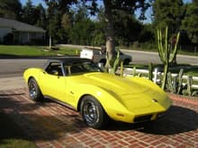 I recently sold it... a completely numbers matching and fully documented 74. I restored it and it got me into looking for a Daytona Yellow 69 C3 with side pipes.