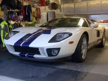 The GT sleeping in the garage!