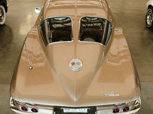 The classic view of a 1963 Corvette Split Window Coupe.