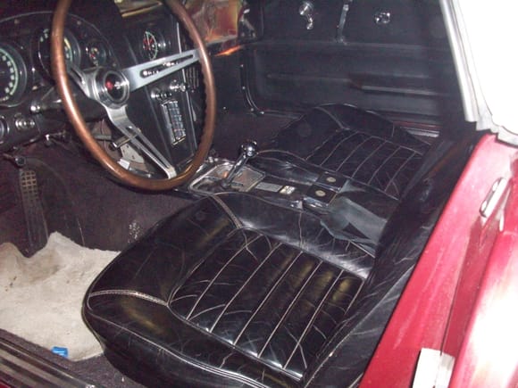 Original Black Leather interior. AM/FM radio. 4 speed. Rosewood wheel.