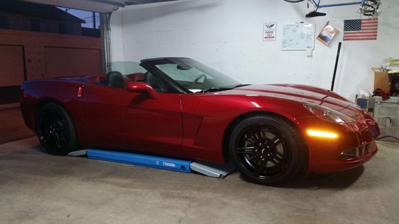 2011 at stock ride height. There is about .5 to .75 inches of clearance between lift and frame.