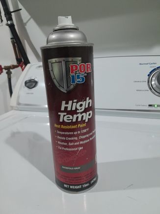 I used Por 15 high temp spray paint 10+  years and many 1000's of miles ago. Still looks nice. 
 Sand blast your manifolds to remove paint. Spray on one heavy coat, let dry. Then cure in your oven at 400F for 2 hours ( when your wife is not home ) as per instructions on the tin.
