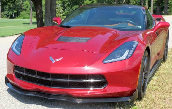2014 C7, Z51 with Visible CF roof, to Which I added CF Side Skirts, CF Splitter, CF Hood Vent and Real CF Cover over Grill Bar