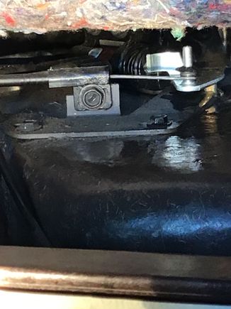 Behind glove box