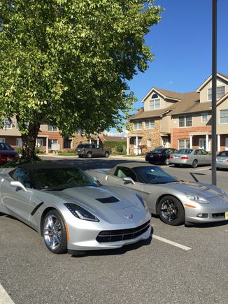 Thought I would miss my C6 which I loved until I drove the C7 home...Never looked back!  The C6 looked dated to me as soon as I parked the C7 next to it.