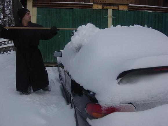 2.5 RS-STI Swap after one single snowfall! This is why you want a Subaru in Michigan!