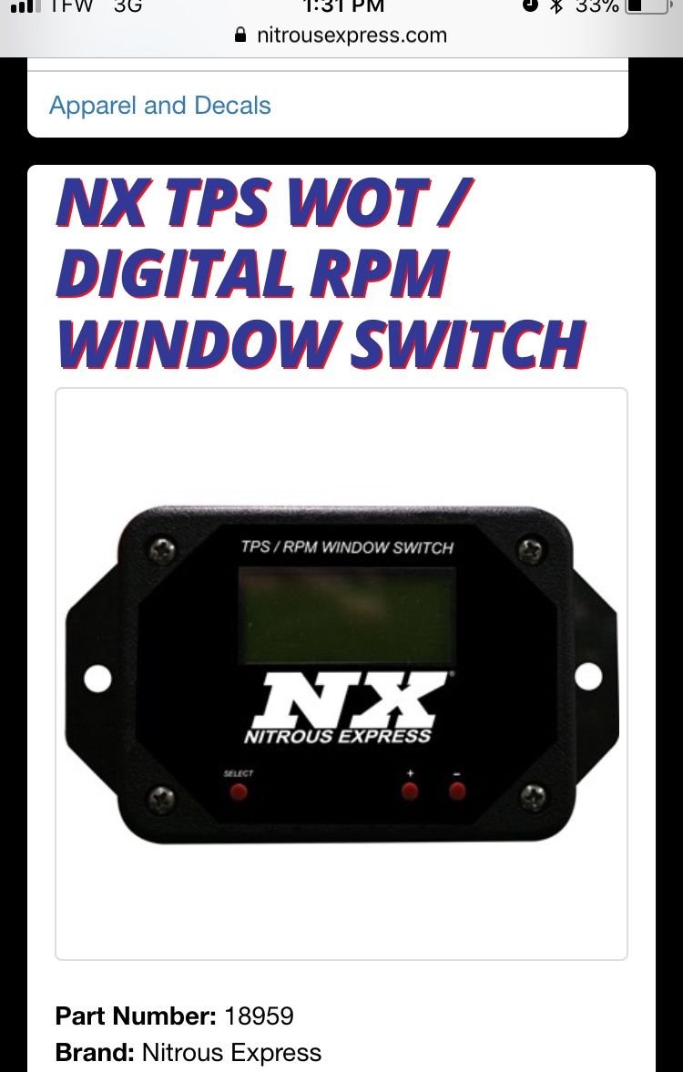 NX tps/rpm window switch CorvetteForum Chevrolet Corvette Forum