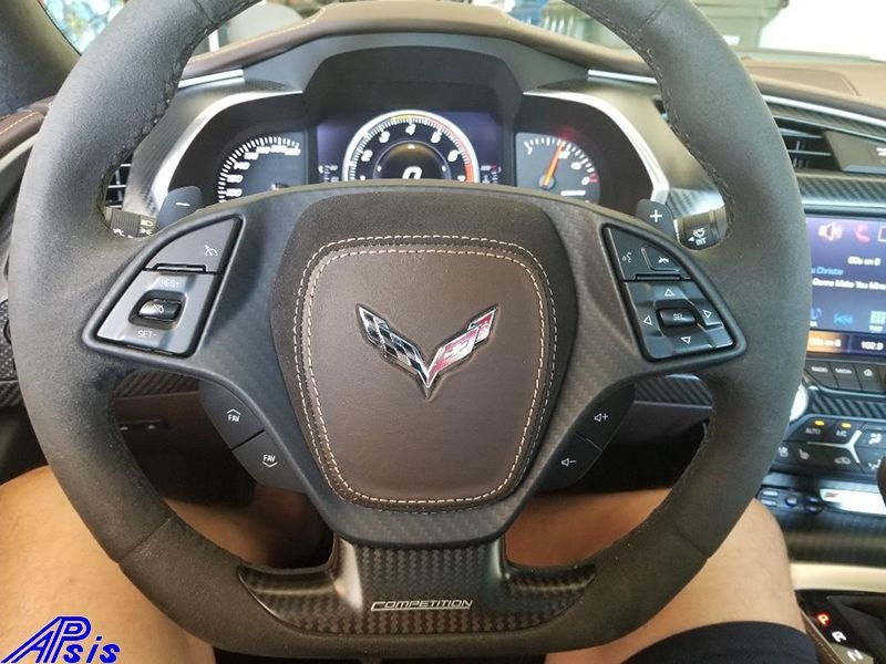 Apsis Installed Picture for C7 Airbag Cover Combo of Brownstone