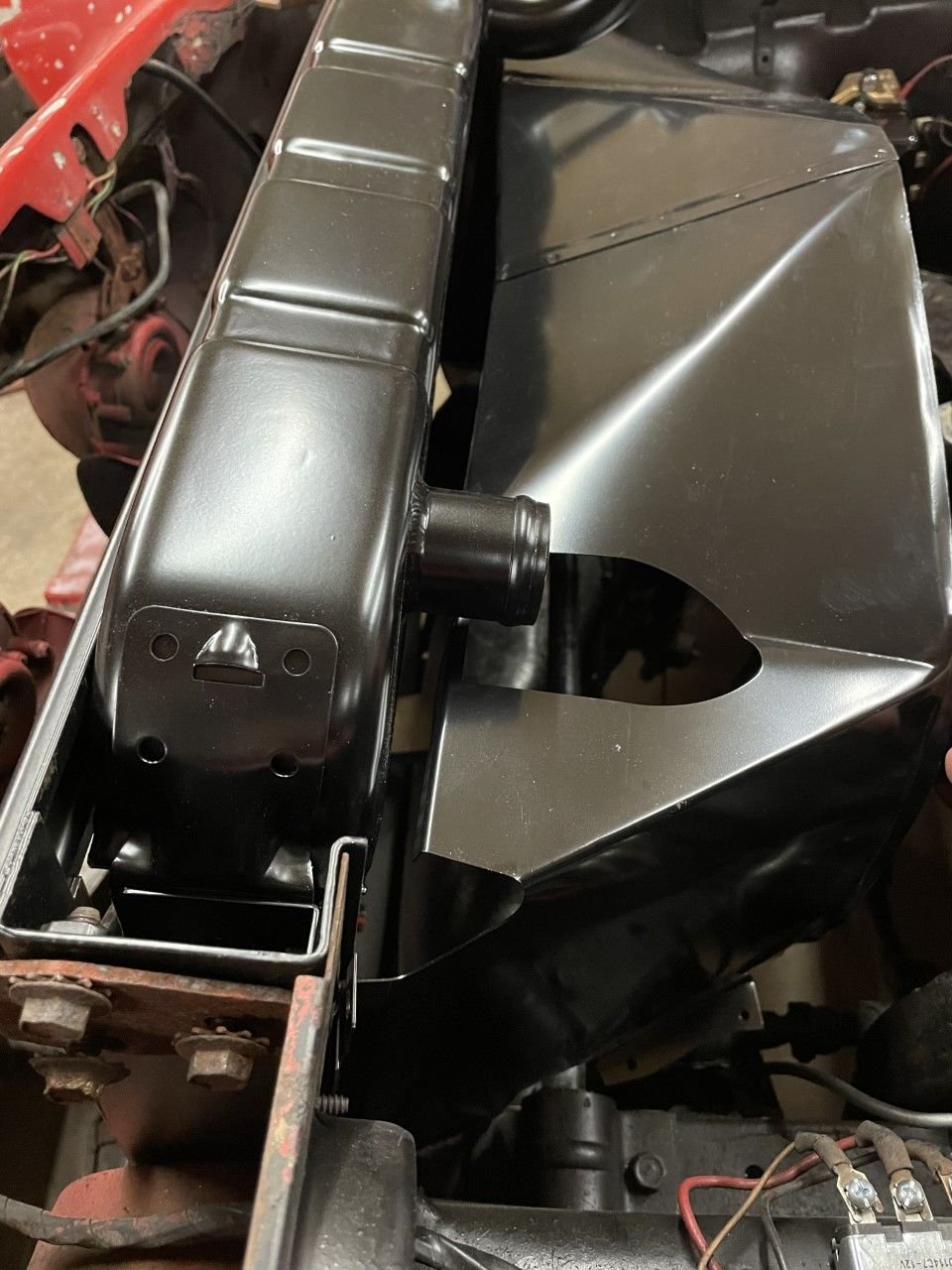 C1 radiator shroud location CorvetteForum Chevrolet Corvette Forum