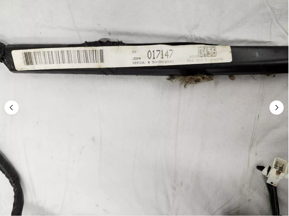 here's the sticker on the harness what shows the serial number